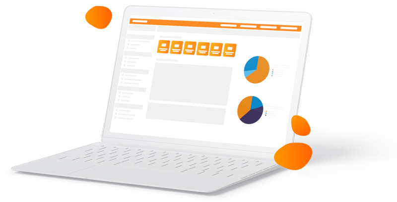 Notebook mit geöffnetem SDBcheck®-Dashboard – digitale Auswertung von Sicherheitsdatenblättern mit Diagrammen und Strukturübersicht